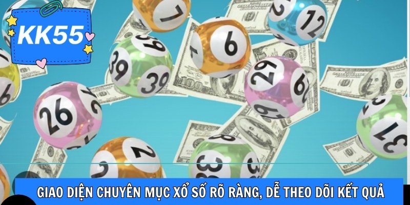 Giao diện chuyên mục xổ số rõ ràng, dễ theo dõi kết quả