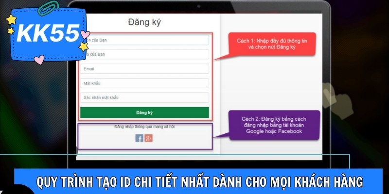 Quy trình tạo ID chi tiết nhất dành cho mọi khách hàng